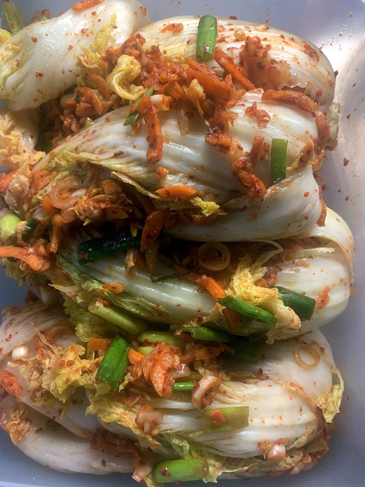 Homemade kimchi